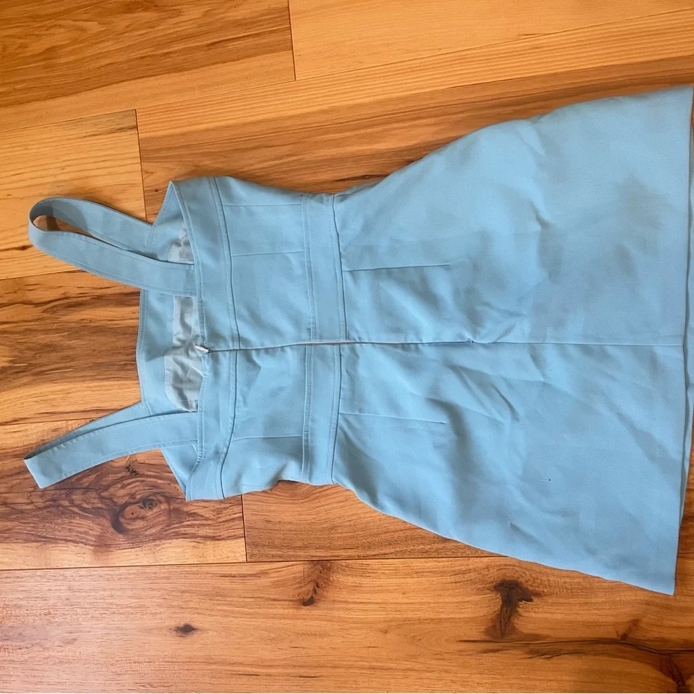 Amanda Uprichard Light Blue Mini Dress - Picture 3 of 3